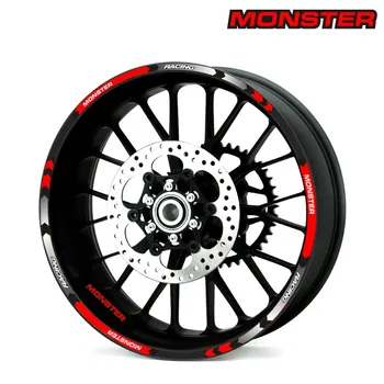 

Motorcycle Wheel Sticker Decal Reflective Rim Suitabl For DUCATI MONSTER S2R 800 M400 M600 M620 M750/M750IE M900