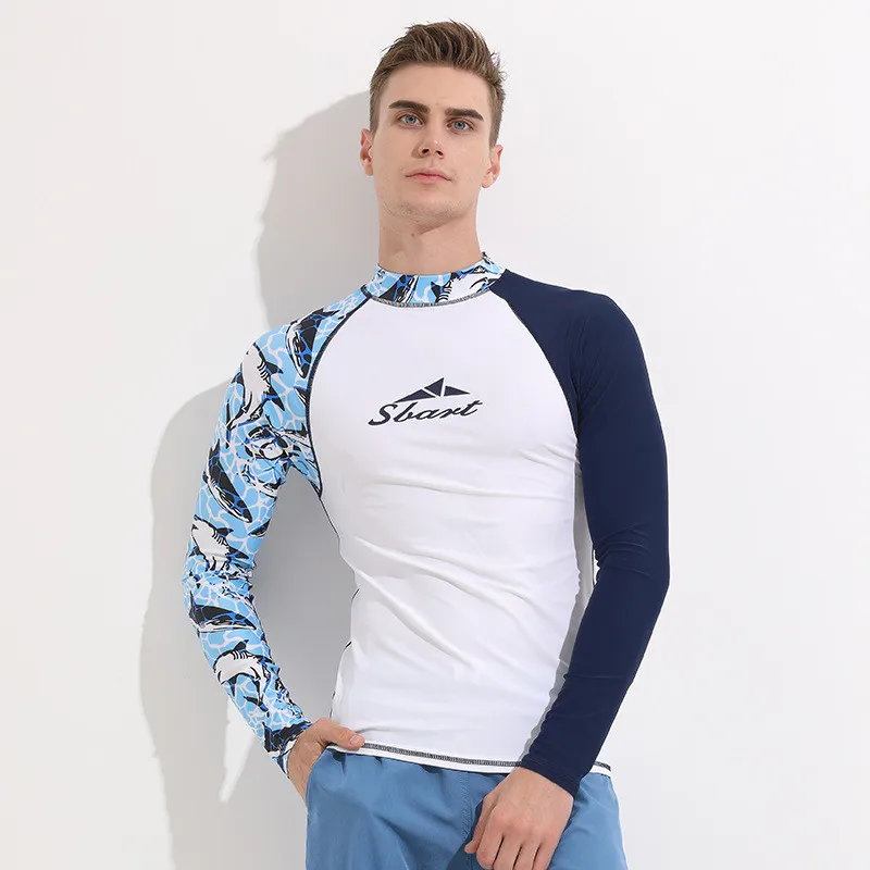 

LAFICIRO 2018 Long Sleeve T-shirt Surfing Bathing Suits For man Rash Guard Man Surf Rashguard Swimsuit Surfing Diving Swimming