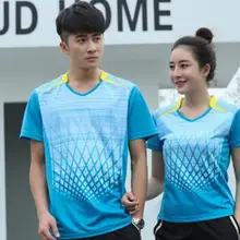 New women and men Badminton shirts sportwear game,Men Tennis t-Shirts polyester Breathable table tennis Sport jersey shirts