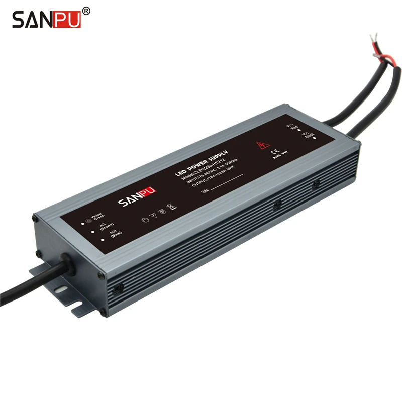 SANPU 12 V источник питания водонепроницаемый IP67 250W 230V 220V AC к DC трансформатор