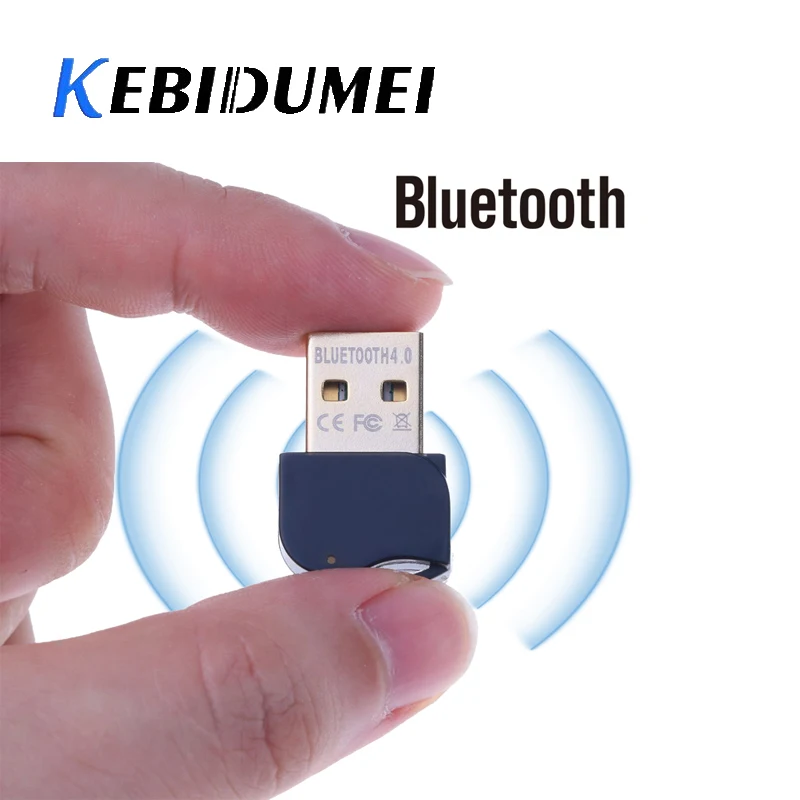 Kebidumei привод бесплатный беспроводной Bluetooth 4,0 адаптер двойной режим Bluetooth USB ключ Мини Bluetooth компьютерный приемник адаптер для ПК