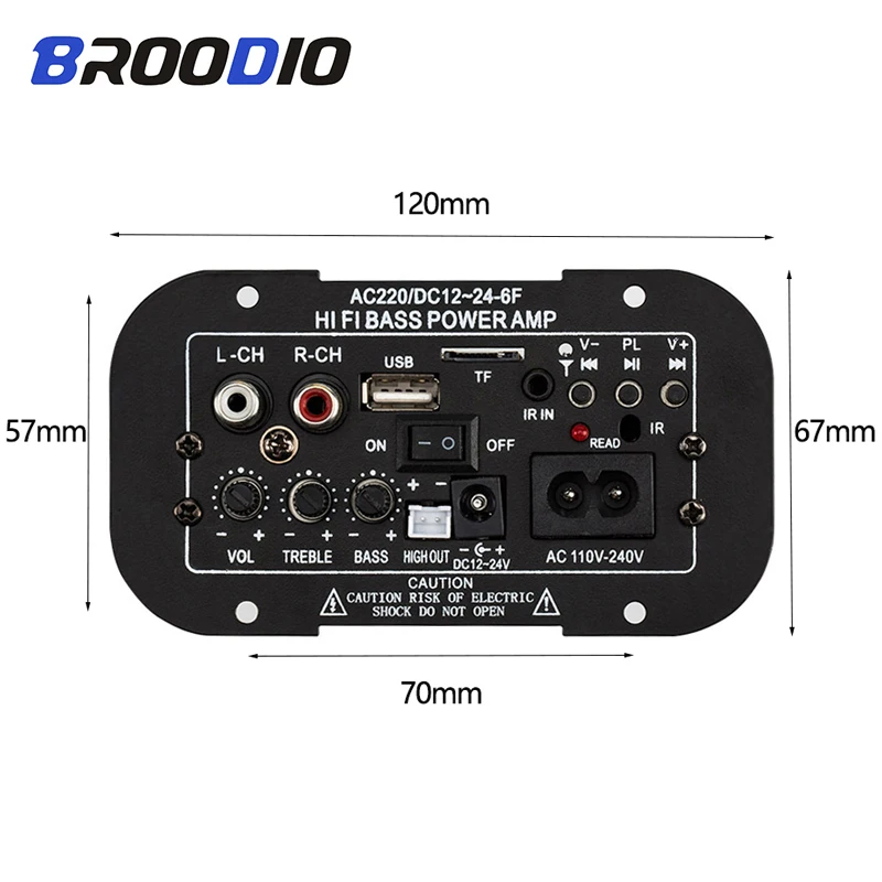 60 Вт усилитель мощности доска Аудио Поддержка Bluetooth палка Amplificador сабвуфер усилители мощности TF плеер DIY колонки