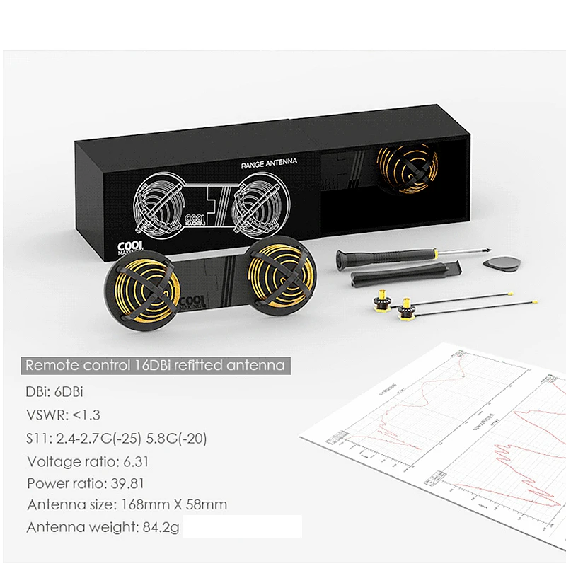 Пульт дистанционного управления антенны изменение 16DBi усилитель сигнала Extender 2,4 г 5,8 Г для DJI SPARK MAVIC PRO PHANTOM 3/ 4/4PRO INSPIRE 1/2