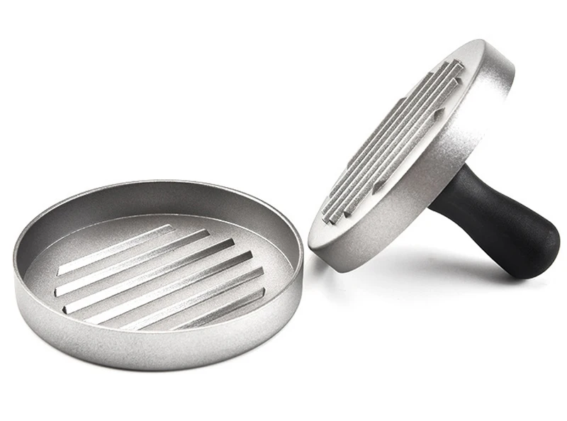 TUUTH Aluminum Alloy Round Shape Hamburger Press 11 cm Hamburger Meat Beef Grill Burger Press Patty Maker Mold A3