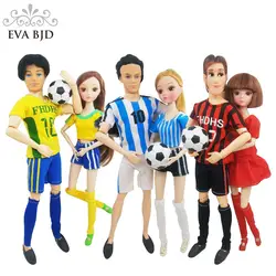1/6 BJD Кукла шарнирная подвижная фигурка игрушка футбольные куклы мужчины женщины модель подарок для детей + Подарок Футбол для куклы