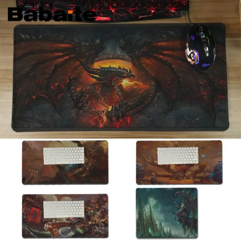 Babaite пользовательский кожаный Мир Warcraft WOW индивидуальный игровой коврик для мыши