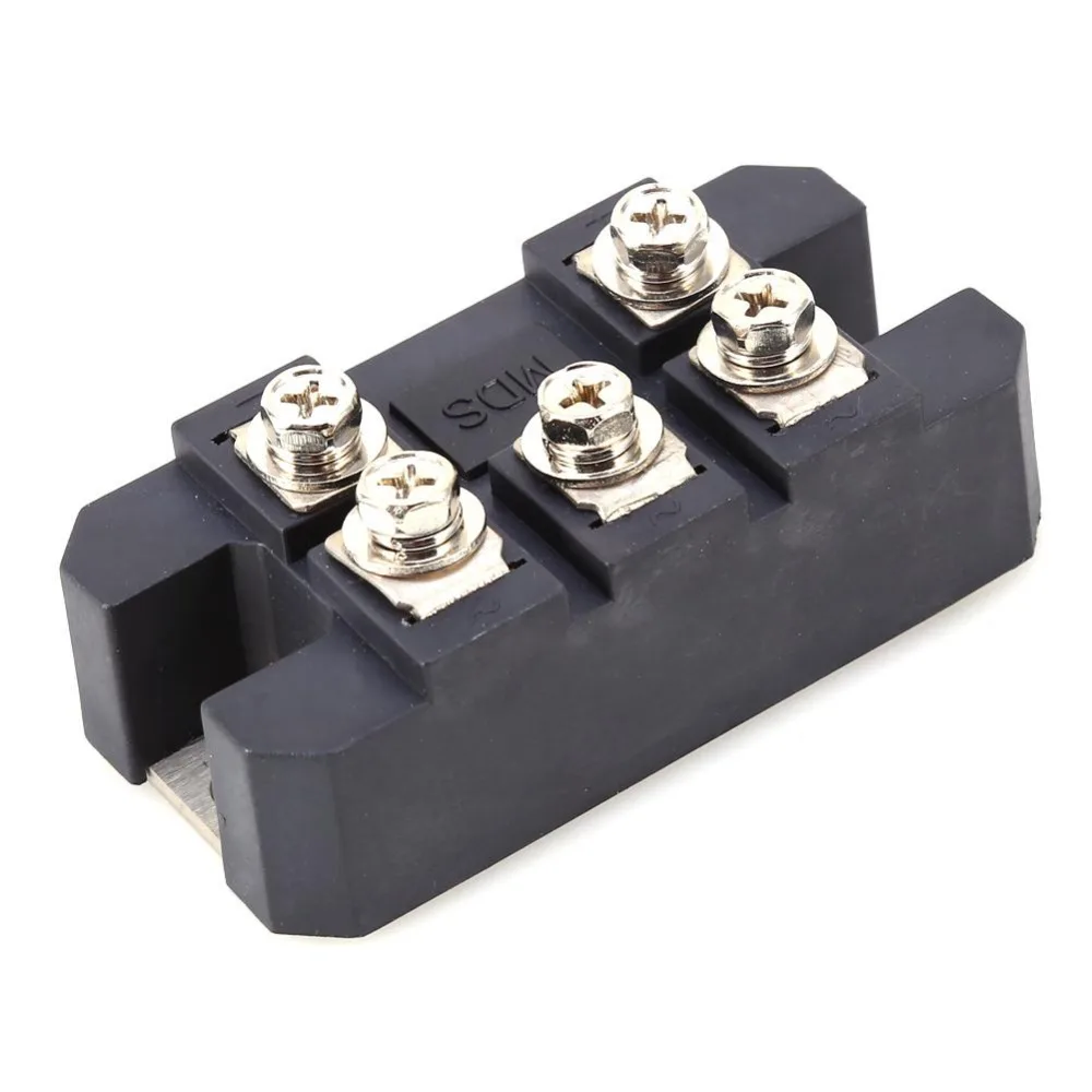 

MDS150A 3-Phase Diode Bridge Rectifier 150A Amp 1600V Copper 150 Celsius 80x40x33mm Metal Case Diode Bridge Control rectificator