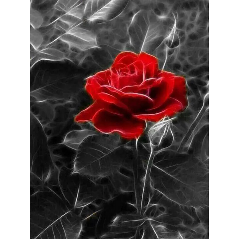 

Y044 YIKEE Red rose diamond painting,full square diamond,diamond paiting