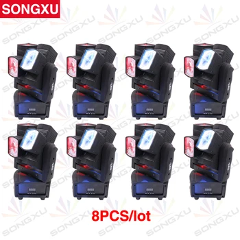 

SONGXU 8pcs/lot 8x10W 4in1 RGBW LED Effect Unlimited Rotating Double Wheel Full Color for Stage Nightclub Disco Party/SX-MH0810F
