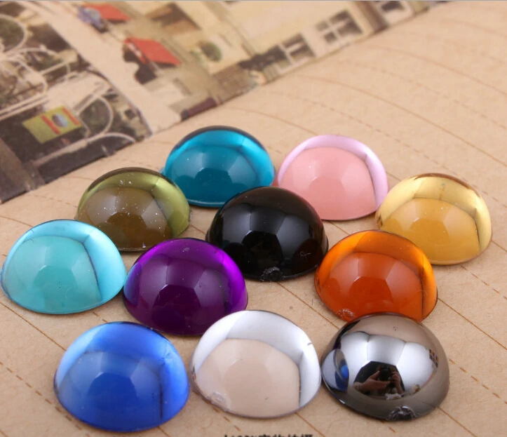 

10,000pcs/Bag 2mm Jelly Flat Back Half Round Acrylic Rhinestones Smooth Face,Acrylic Plastic 3D Nail Art / Garment Rhinestone