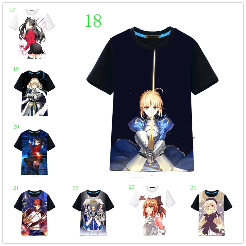 

Japanese Anime Fate Grand Order T-Shirt Cosplay Costume Men T shirt Women Clothing Tees boyfriend gifts S~XXL
