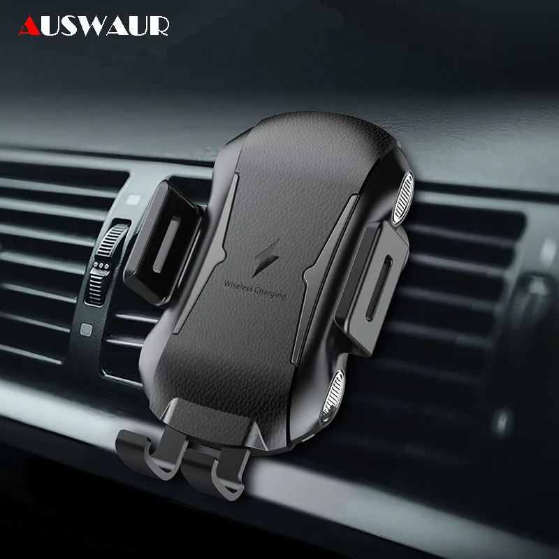 Fast QI Wireless Car Charger for iPhone 8 XR XS MAX Samsung S9 S10 Plus Car Wireless Charger  Holder 10W Auto Touch Sensor