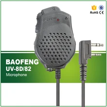 Original Portable Baofeng Speaker Mic Microphone Dual PTT for Two Way Radio UV 82 UV 82Plus