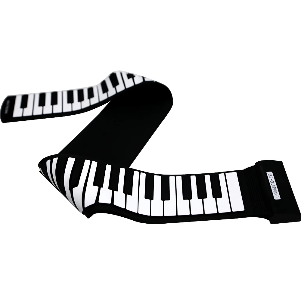 USB 88 клавиш MIDI рулонная электронная силиконовая профессиональная клавиатура для