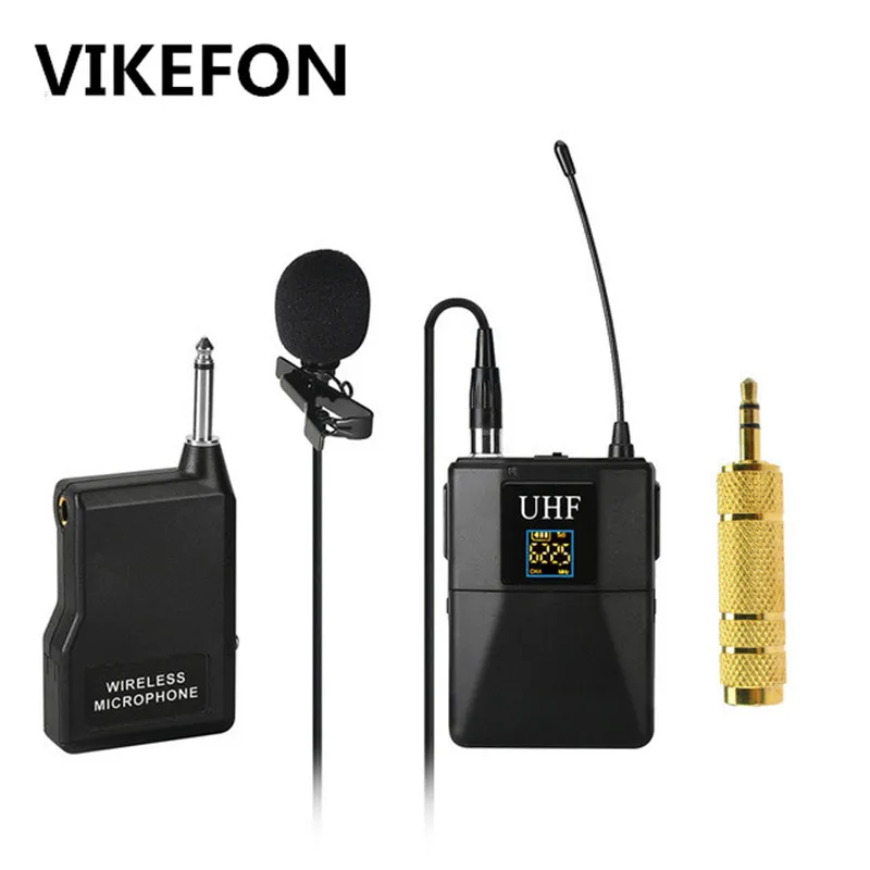 Профессиональный микрофон UHF Беспроводная микрофонная система петличный с