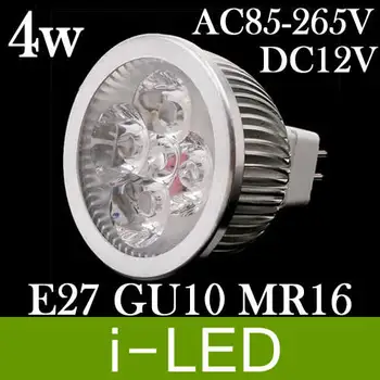 

LED bulb lamp E27 mr16 gu10 4W Dimmable Led Spotlight AC85-265V DC 12V 60angle Led Bulb Lamp