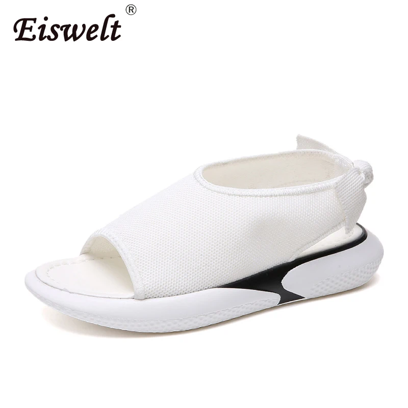 

EISWELT Summer Women Sandals Female Spring Thick Peep Toe New Ladies Casual Leisure Simple Female Autumn Butterfly Women Sandals