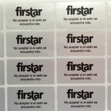 500 шт Заказная печатная Серебряная пустая этикетка защищенная от вскрытия защитная упаковка наклейка электрическая упаковка печать гарантийный талон