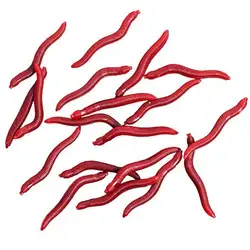 Рыбы приманки бас дождевых червей Моделирование приманки червь Карп Рыбалка снасти красный