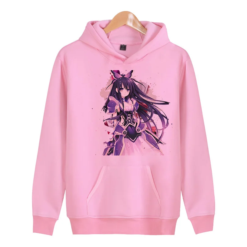 

date a live Hoodies Men 2018 Winter Sweatshirt Outwear Hoodie Male/female Sweatshirt Long Sleeve X4129