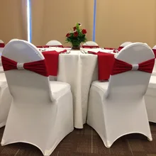 Дизайн лайкра спандекс стул лента стул пояс бант подходит для банкета чехол для свадебного стула
