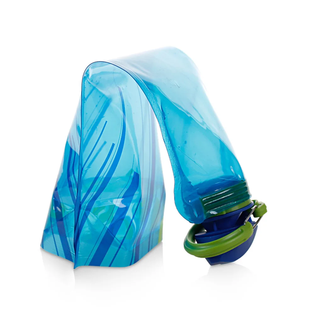 Портативный 1Л открытый складной пластиковый светильник бутылка для питьевой воды сумка мочевого пузыря спортивные сумки для кемпинга пешего туризма пикника