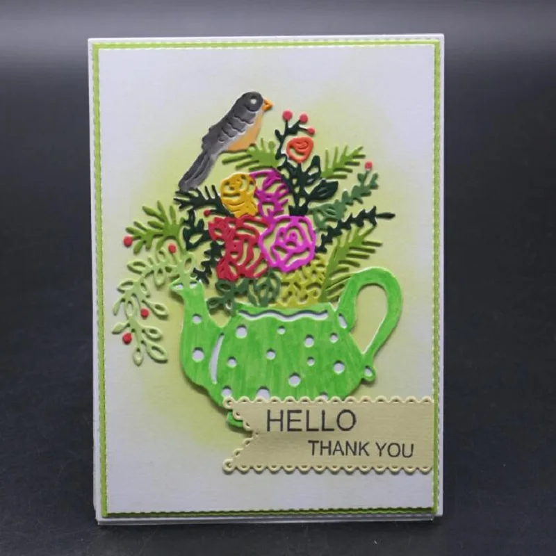 

Glita Creatif cutting dies flowers and bird for scrapbooking DIY albulm photo decorative paper card making craft dies new tool