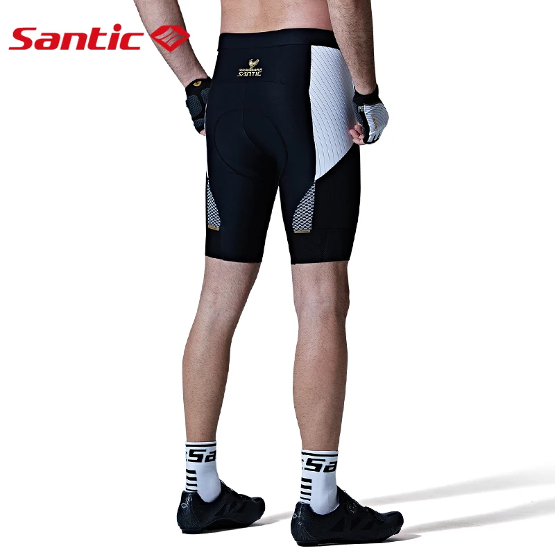 

Santic Men Cycling Shorts Italian Imported Cushion Pad For Professional Race Fit MITI P-CLOTH Cycling Fabrics Sweat Absoption