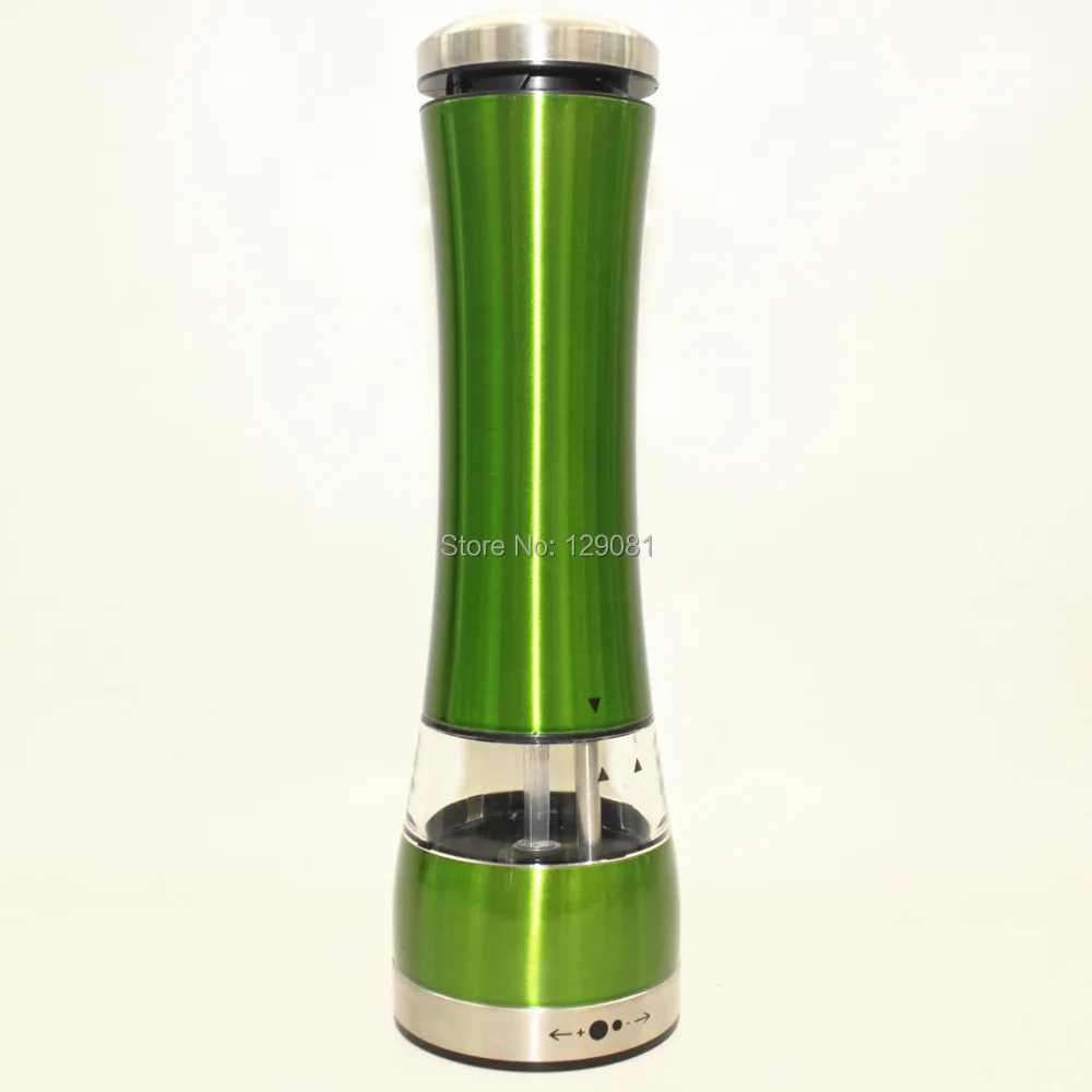 

Stainless steel electric green pepper mill