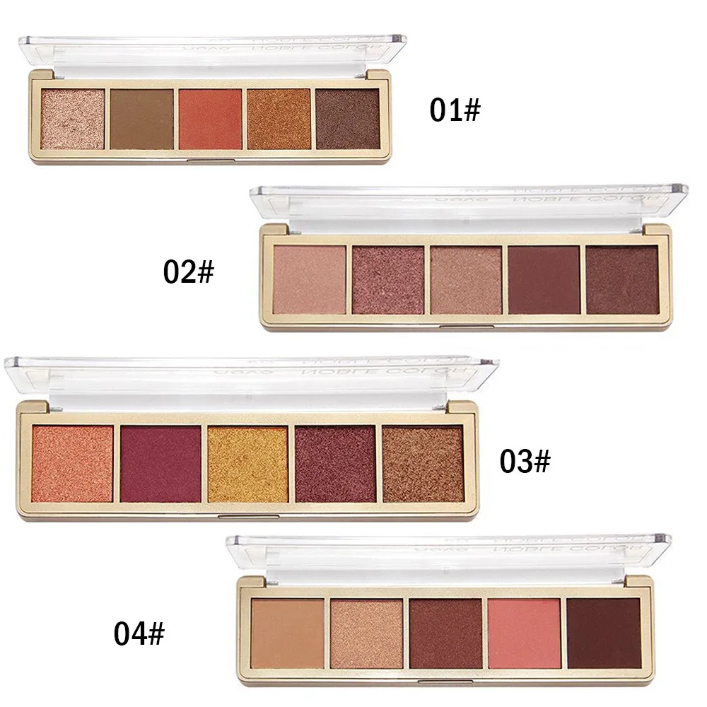 

5 Colors Shimmer Glitter Eye Shadow Powder Palette Matte Eyeshadow Makeup 5 Color Eyeshadow 5.13