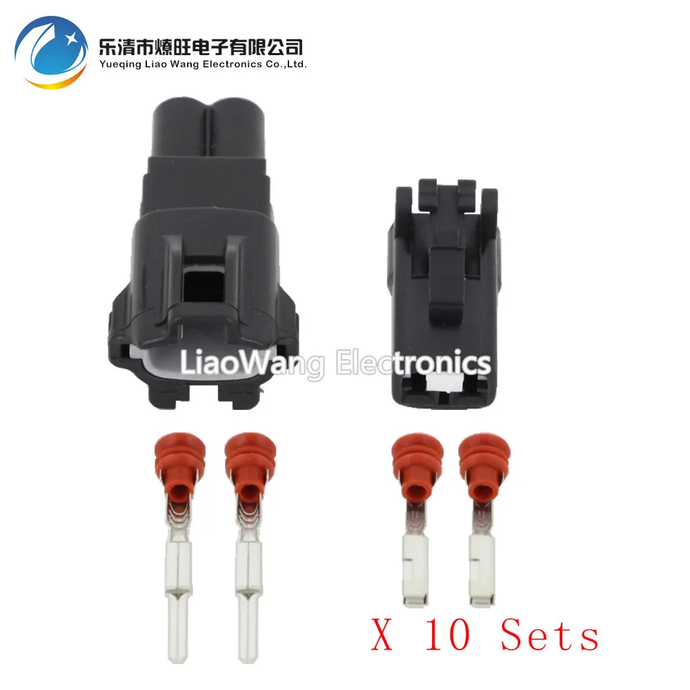 10Sets 2 Pin Female And Male Auto Waterproof Electrical Wiring Harness Connector Fuse Box With Terminals DJ70219Y 2.2 11/21 2P-in Connectors from Lights ...