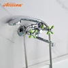 Accoona-grifo mezclador de bañera con pulverizador de mano, cabezal de ducha, grifos de baño coloridos, grifos de bañera de cuarto de baño, A6482 ► Foto 1/6