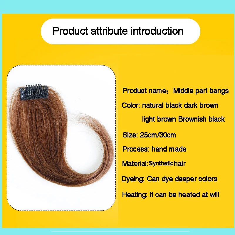 DIFEI Long Clip In on Front Hair Bang Side Fringe Hair Extension Real Natural Synthetic Bangs Hair Piece for Women DIFEI Long Clip In on Front Hair Bang Side Fringe Hair Extension Real Natural Synthetic Bangs Hair Piece for Women