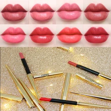 NOVO New Popular Female Lipstick Pencil Long Lasting Waterproof Lip Pen 8 colors Smooth Sexy Red Cosmetic Matte Lipstick BN074
