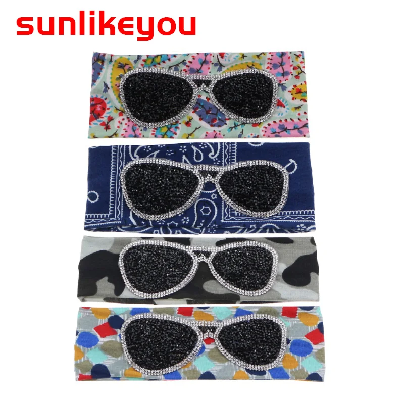 Sunlikeyou Newborn Turban Baby Headband Rhinestone Glasses Cotton Elastic Hair Band Headband For Girls Hair Accessories Sunlikeyou Newborn Turban Baby Headband Rhinestone Glasses Cotton Elastic Hair Band Headband For Girls Hair Accessories