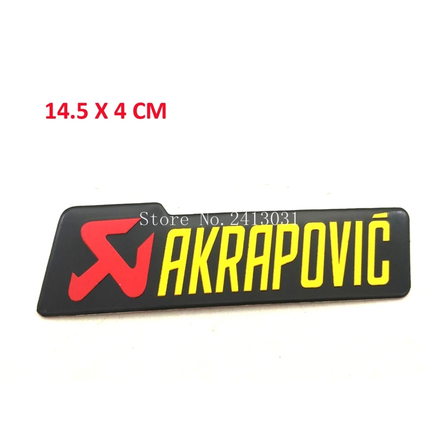 10 шт./лот 3D Алюминий теплостойкие стикеры AKRAPOVIC Moto выхлопной трубы стикеры Личность наклейка Скорпион Yoshimura - Цвет: 10 pcs