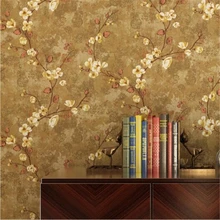 Papel pintado pure rústico americano beibehang pequeño retro floral vintage estilo dormitorio Sala sofá papel de pared de fondo