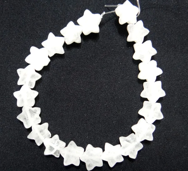 NO.6 12*12 мм натуральный камень, агат опал, кварц бирюза пятиконечные бусины с фиксатором в форме звезды для Diy изготовления ювелирных изделий браслет ожерелье 20 шт - Цвет: NO.6