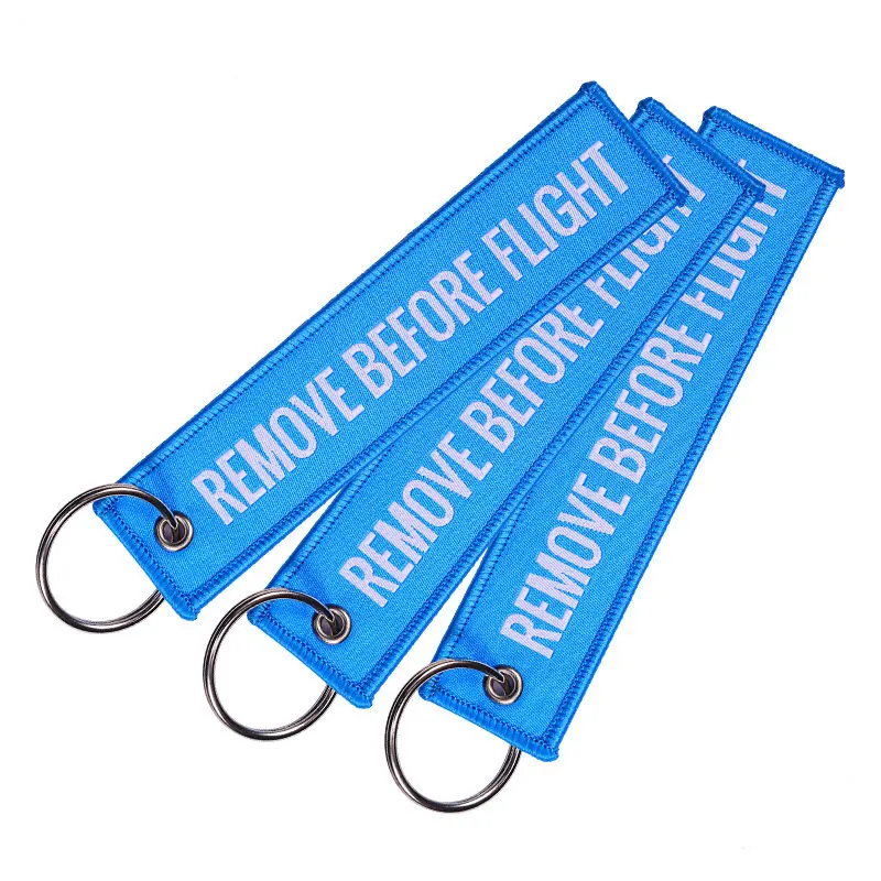 Удалить перед полетом авиационные подарки брелок для ключей для мотоциклов скутеров и автомобилей Fobs OEM брелок для ключей, ювелирные аксессуары - Цвет: Blue