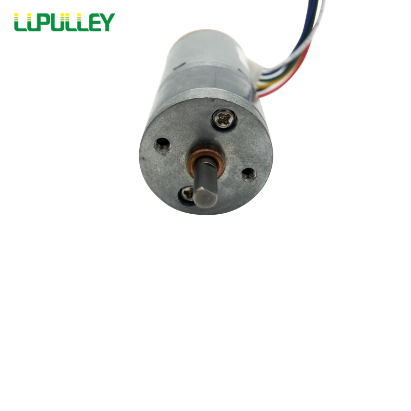 LUPULLEY двигатель постоянного тока 25GA370 6 в, 12 В, 24 В постоянного тока переменной Скорость 12/16/26/35/60/130/280/620/1360 об/мин, энкодер Тесты провод, монтажный кронштейн