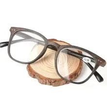 Высокое качество дерева принт дальнозоркостью очки Для мужчин Для женщин оптический большой кадр Винтаж очки для чтения