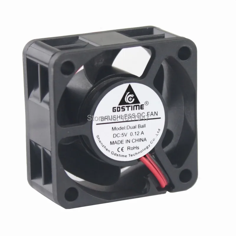2pcs 12V 2Pin Brushless 40x40x7mm 40mm DC Cooler Cooling Exhaust Fan 4cm 4007S