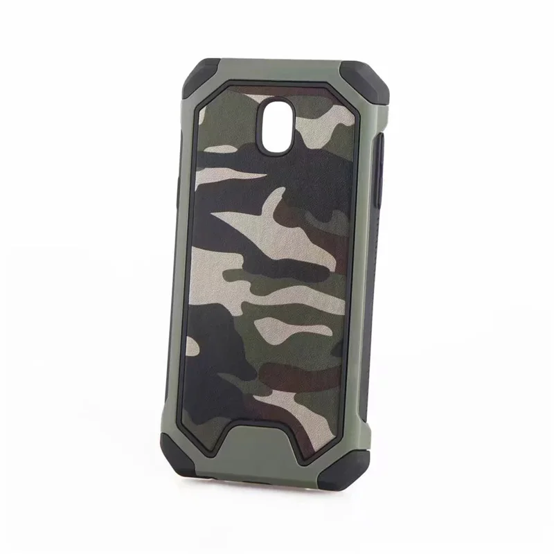 Shockproof Protection Army Armor Camouflage Case For Samsung Galaxy J3 J330F J530W Hard Case On The J5 J7 EU Version - Цвет: Green