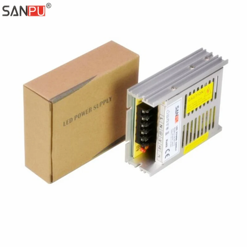 

SANPU SMPS LED Switching Power Supply 24v 100w 4a Constant Voltage 24volt Driver 110v 120v ac-dc LEDs Lighting Transformer 24VDC