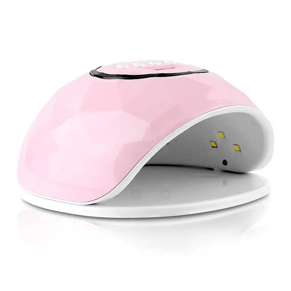 Pink Pandahall 1 Piece 72W Nail Dryer UV LED Nail Lamp For Manicure Tool Quick Drying Gel Polish - Цвет: Pink