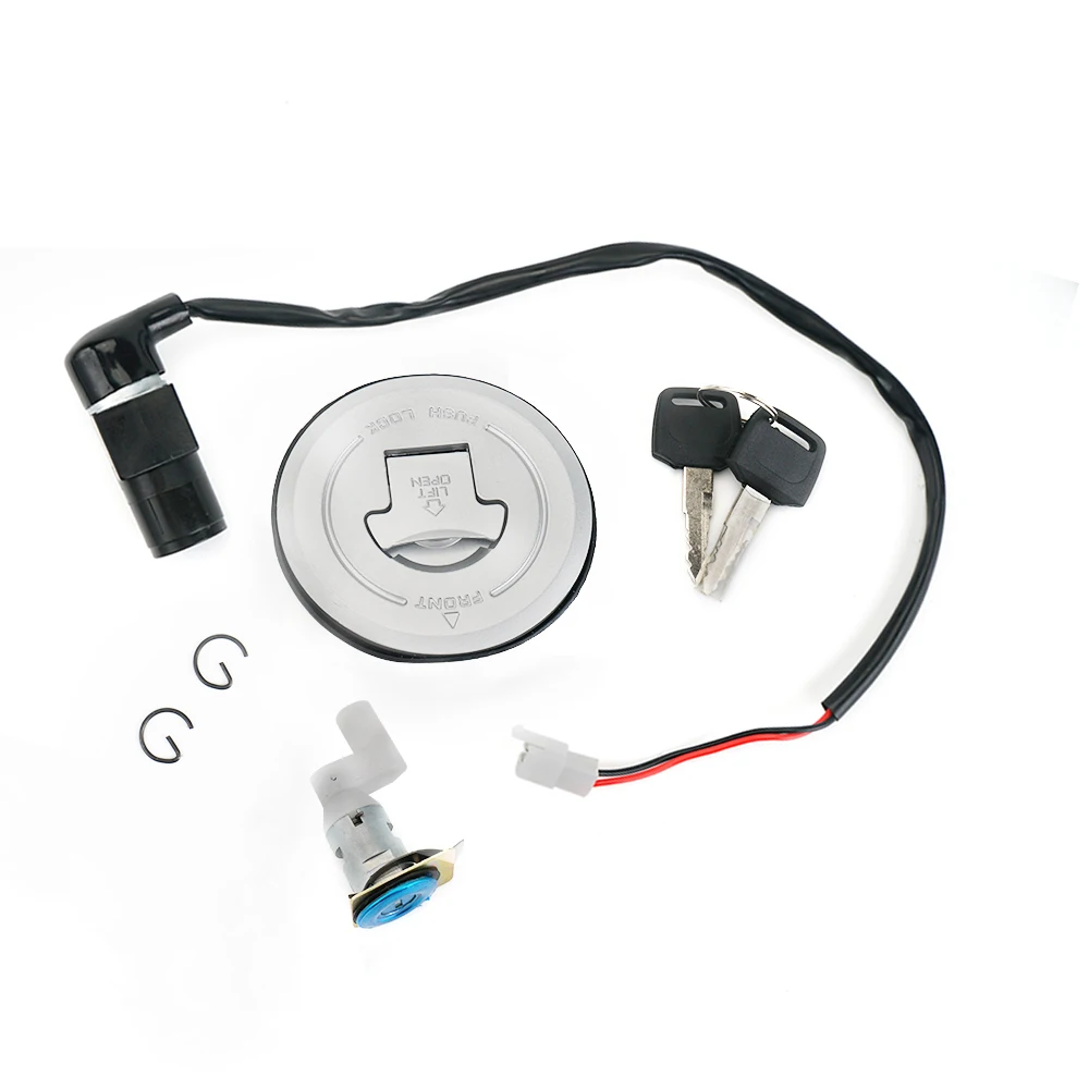 NICECNC Ignition Barrel Kit with Seat Lock Petrol Cap Replacement for Honda CBR125