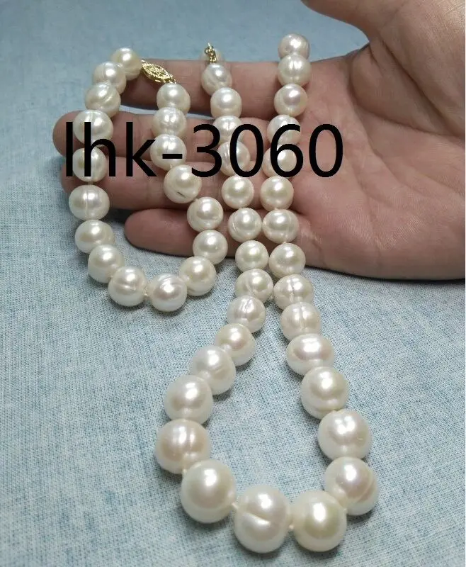 

Free Shipping >>>>> NATURAL AAA 11-13MM AKOYA WHITE PEARL NECKLACE + BRACELET 14K YELLOW GOLD CLASP