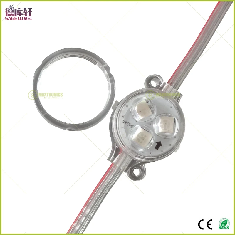 200 шт. DC12V ws2811 /1908 IC 30 мм Диаметр SMD 5050 RGB 3 светодиодный s Точечный светильник D30