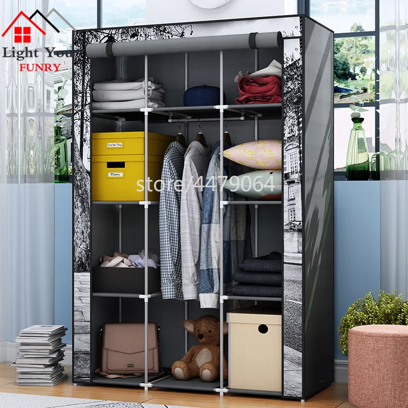 

Wardrobe Home Cloth Racks Organizer Multiple Layers Cloth Shelf Stand Holder Room Cloth Rack Save Space Home Wardrobe Storage