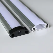 20 м(20 шт) много, 1 м за штуку, светодиодный алюминиевый профиль для светодиодных лент с молочной диффузной крышкой или прозрачной крышкой